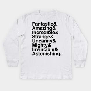 Marvelous Words Kids Long Sleeve T-Shirt